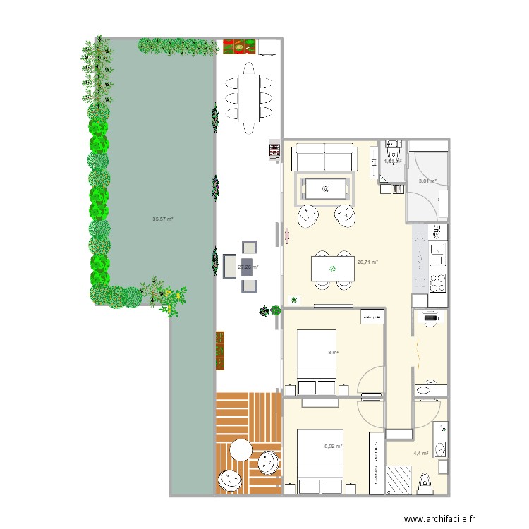 Appt 1. Plan de 0 pièce et 0 m2
