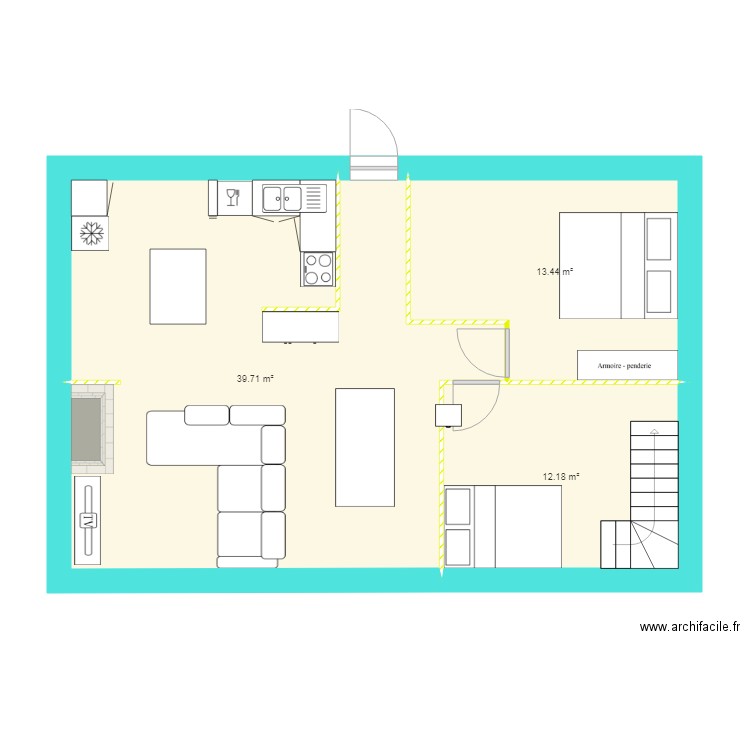 amandine. Plan de 0 pièce et 0 m2