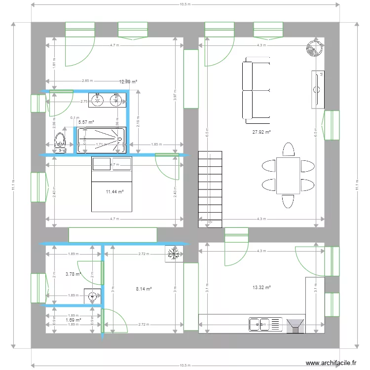 Duclos rdc rev 1. Plan de 