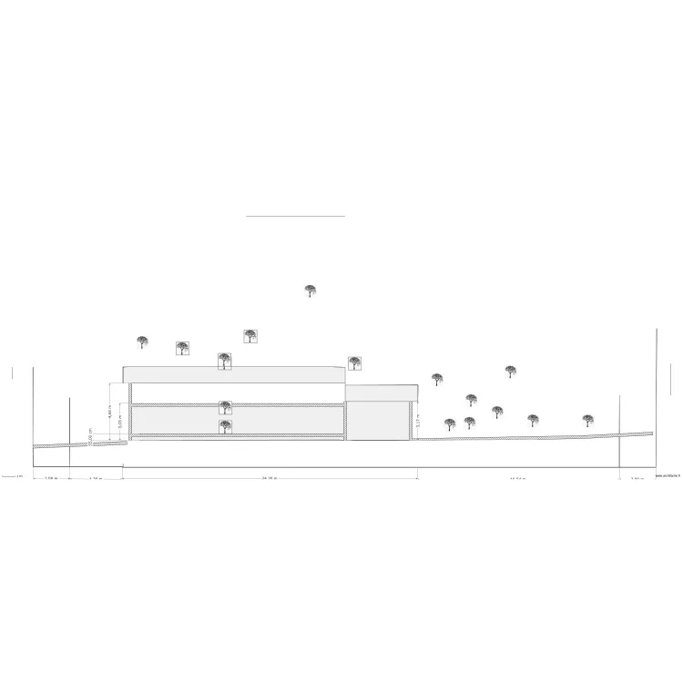 Coupe paysagere 100 e. Plan de 