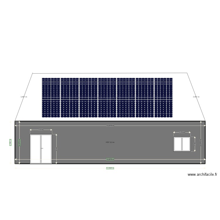 FACADE SUD OUEST 3. Plan de 0 pièce et 0 m2