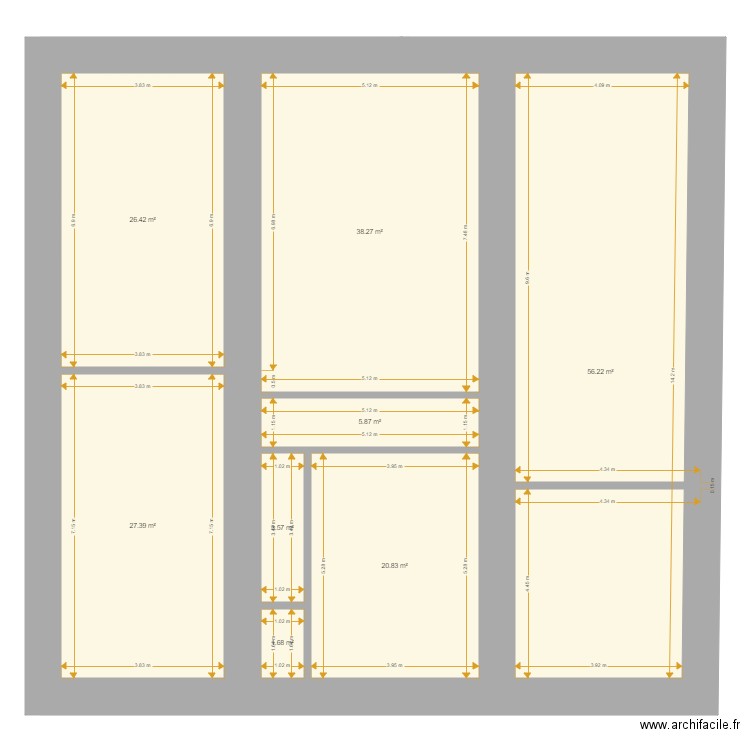 ANDENMATTEN Bernard Existant. Plan de 0 pièce et 0 m2