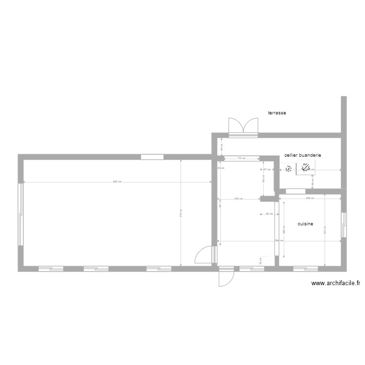 beau champ cuisine. Plan de 0 pièce et 0 m2
