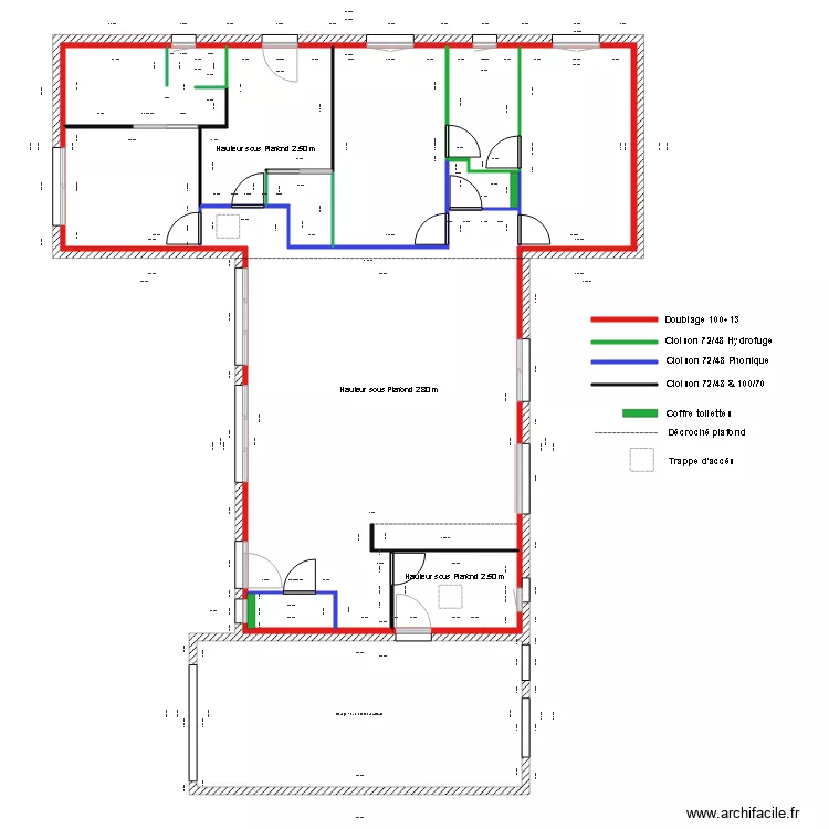 Plan Gary pl&acirc;trerie. Plan de 