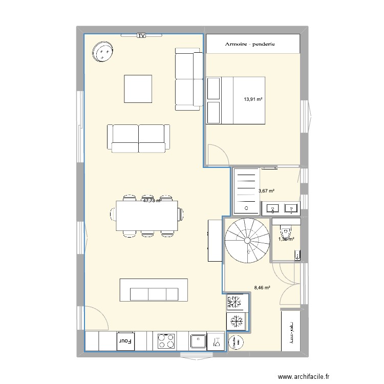 maison lafayette RDC agrandissementV2. Plan de 0 pièce et 0 m2