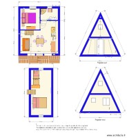 Tipi 550x650 à étage SDB et cuisine