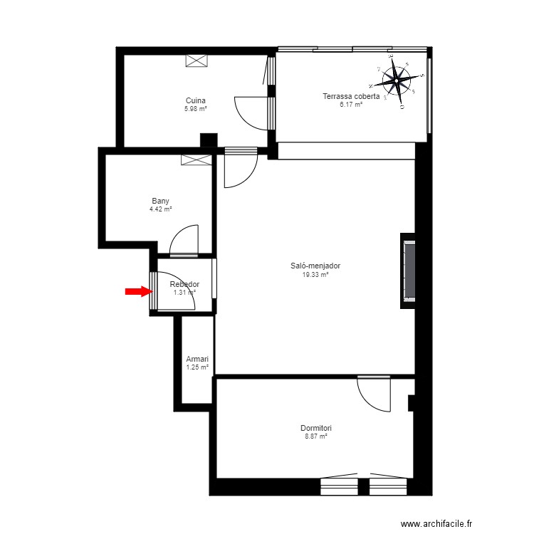 ED ARIES 4 5 SISPONY LA MASSANA. Plan de 7 pièces et 47 m2