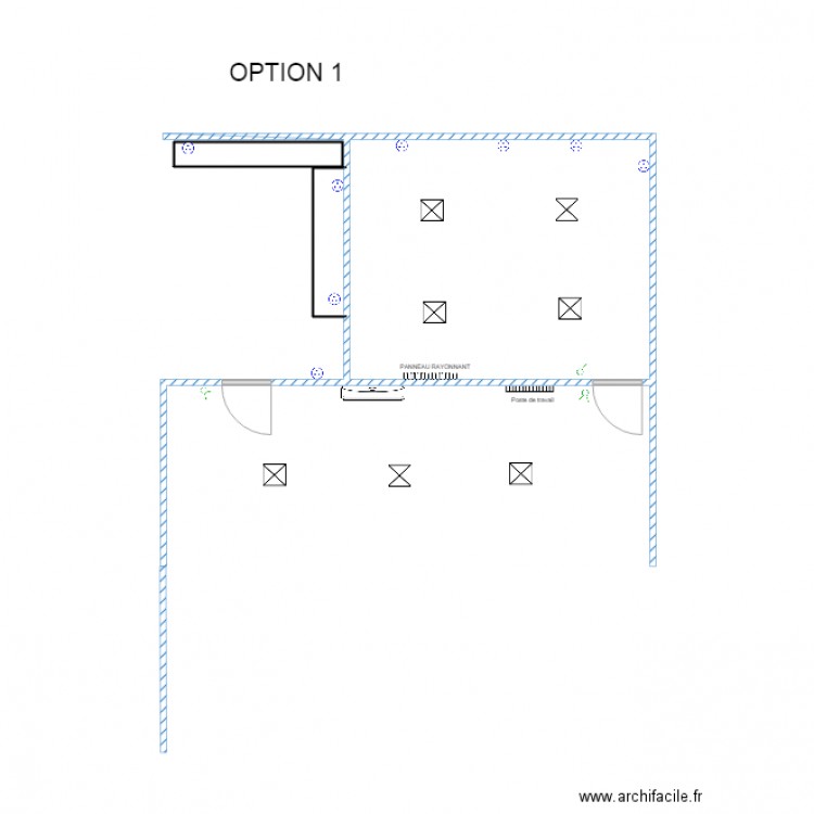 GREFFE ET  CUISINE . Plan de 0 pièce et 0 m2