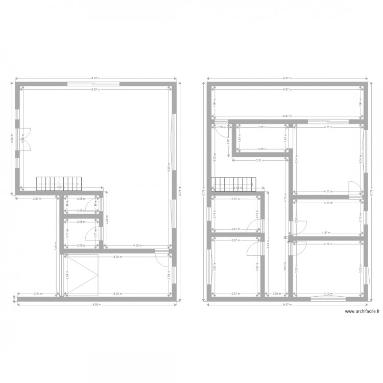 Maison basique. Plan de 0 pièce et 0 m2