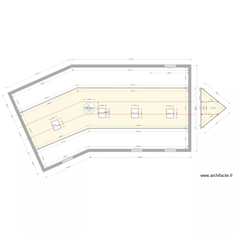 Plan Combles SUBTS. Plan de 