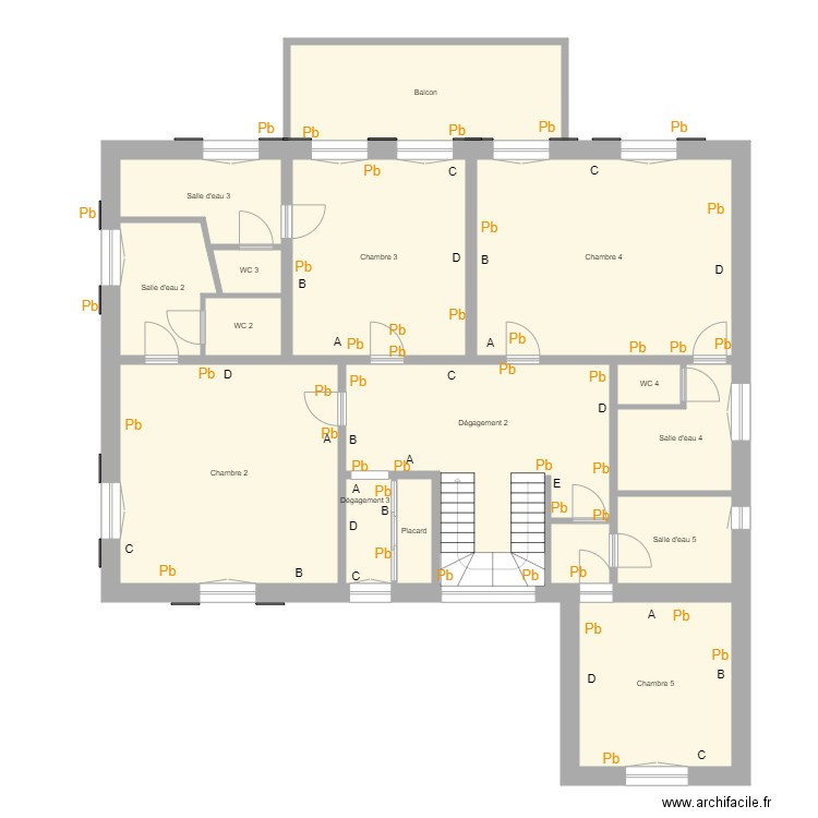 Croquis Villa Urban Etage. Plan de 0 pièce et 0 m2