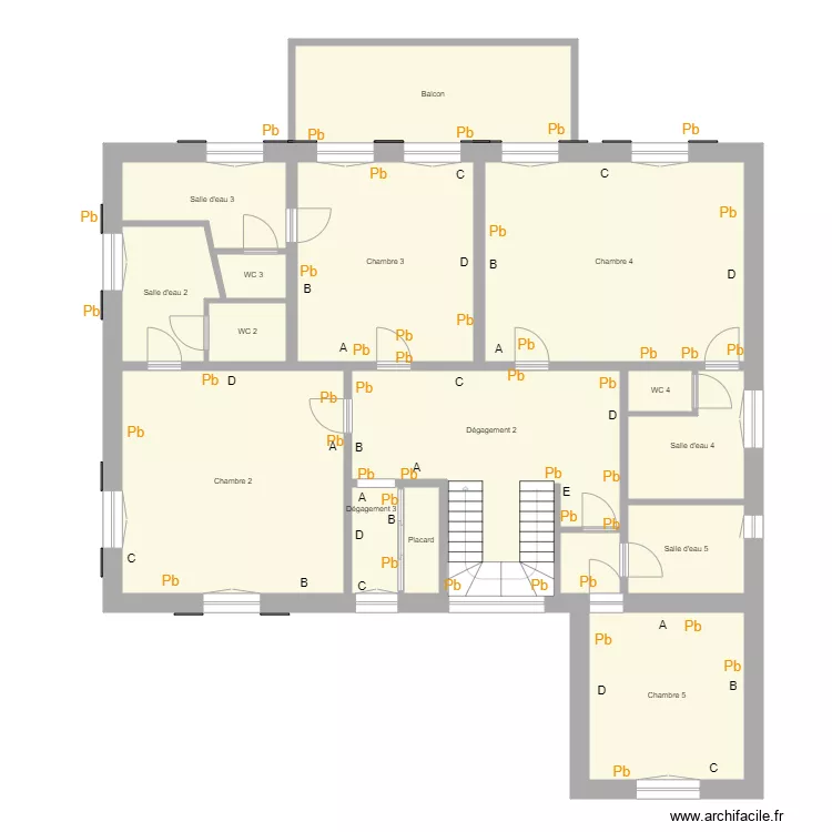 Croquis Villa Urban Etage. Plan de 