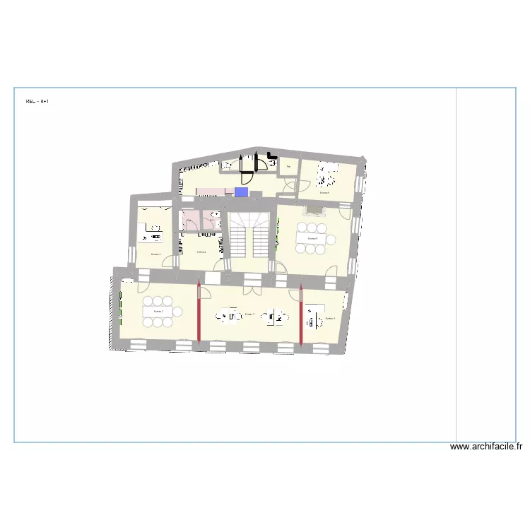 Albertas R+1 Aménagement. Plan de Albertas R+1 Aménagement. Plan de
