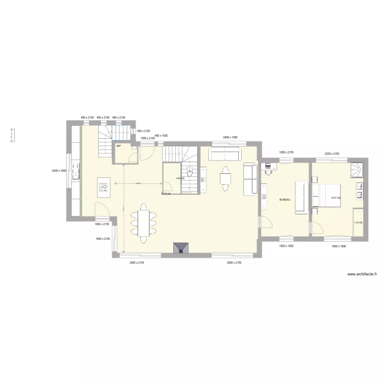 RDC MEUBLE. Plan de RDC MEUBLE. Plan de