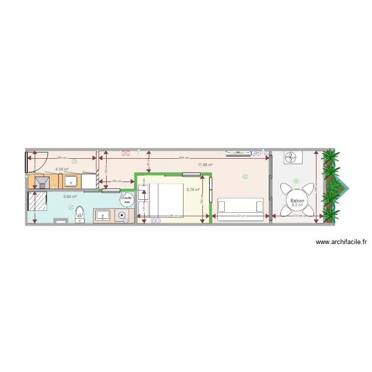 FLORALIE. Plan de 