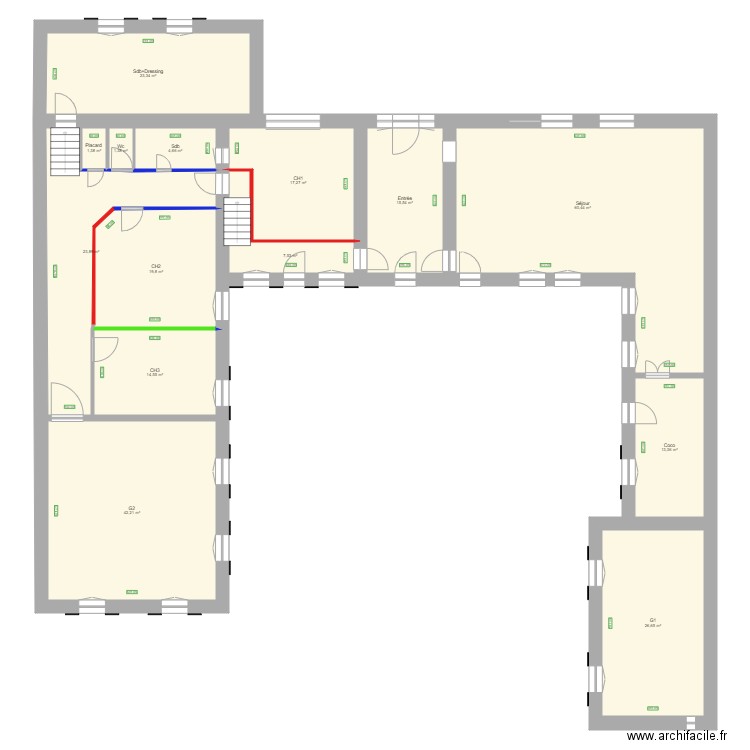 PLAN GENERAL détails murs v2b. Plan de 0 pièce et 0 m2