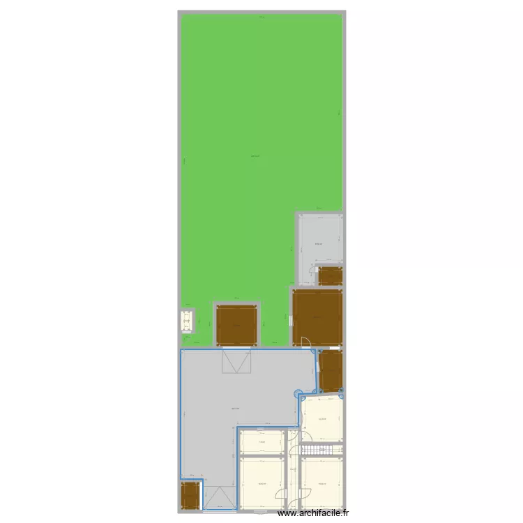Maison marboue. Plan de 