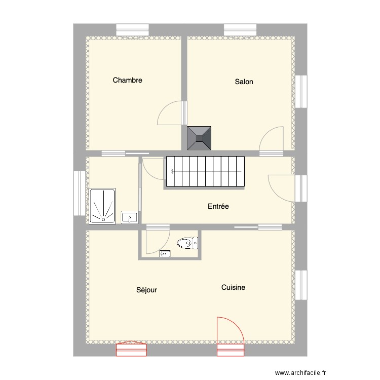 taglang existant projet. Plan de 0 pièce et 0 m2