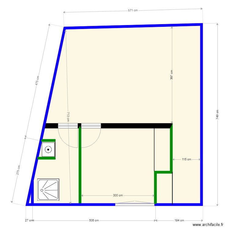 rommelaere etape 2 rdc 5 pas bon. Plan de 0 pièce et 0 m2