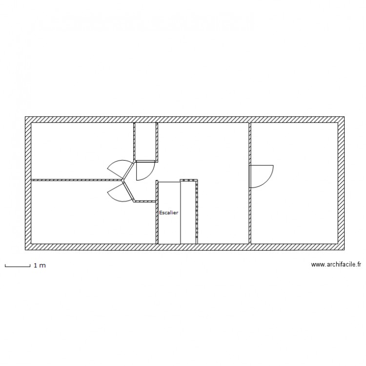 Etage longère Mazé. Plan de 0 pièce et 0 m2