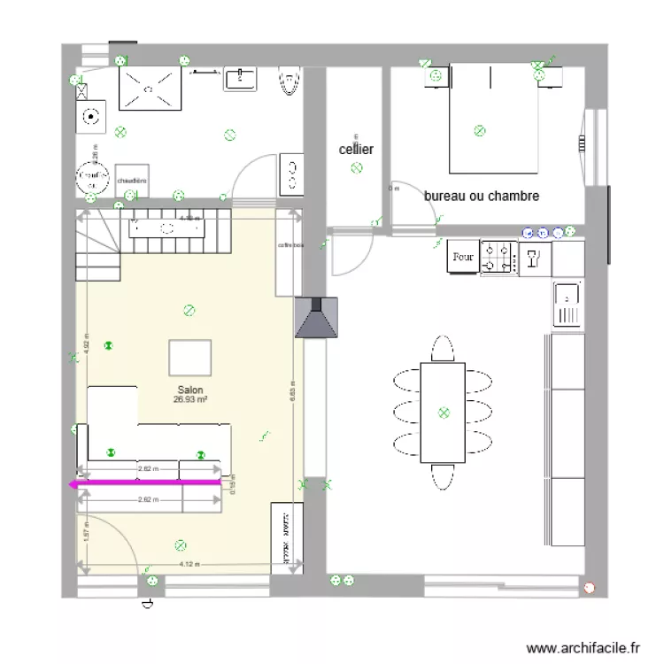 projet Chessenaz rez modif fini avec cellier. Plan de projet Chessenaz rez modif fini avec cellier. Plan de