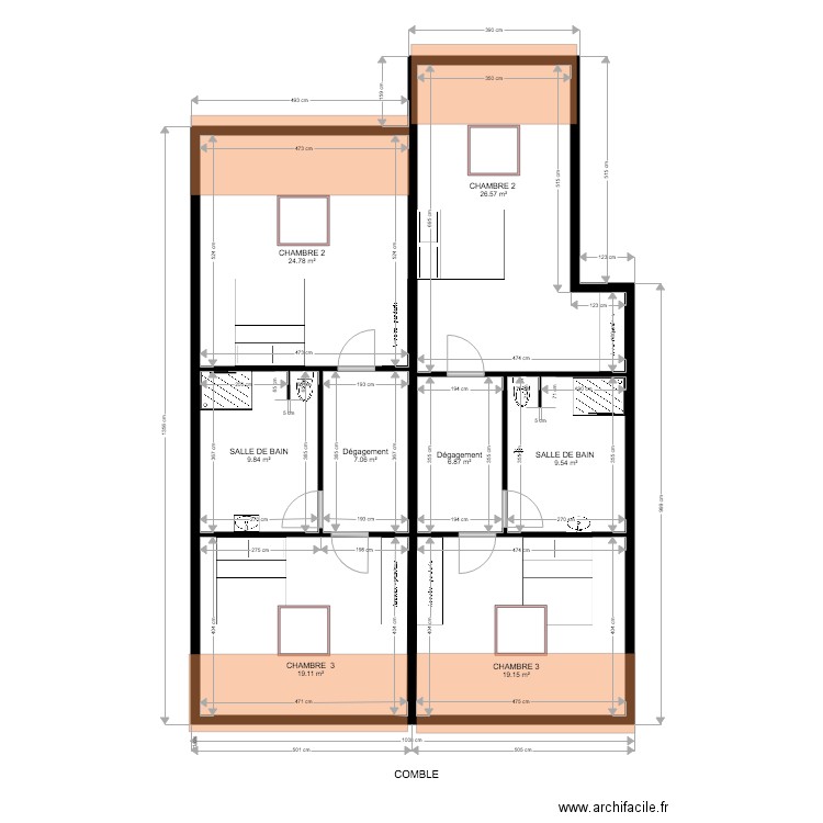 NOUNO  COMBLE. Plan de 0 pièce et 0 m2