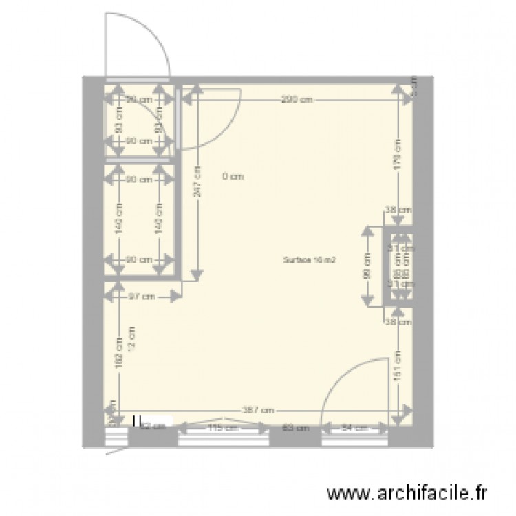 CUISINE VIDE. Plan de 0 pièce et 0 m2