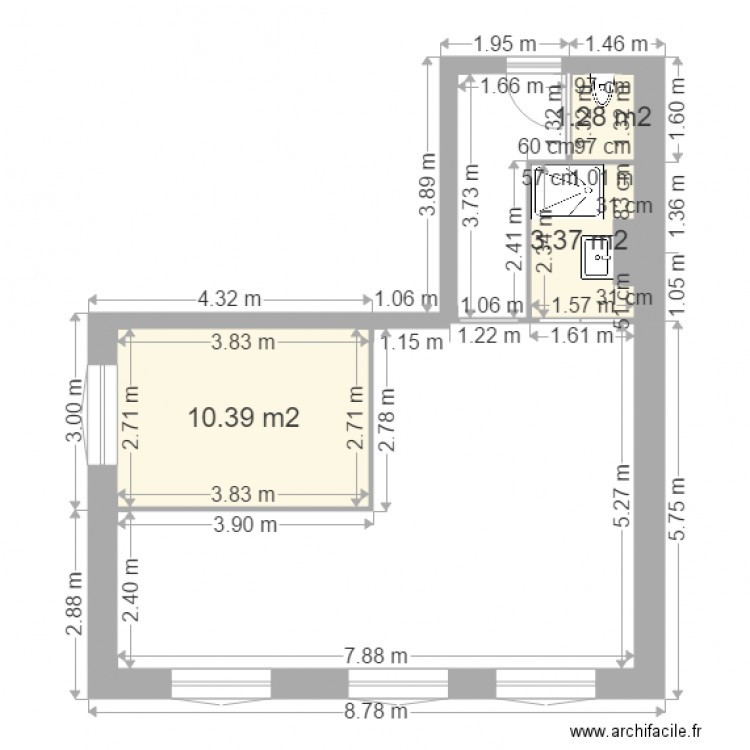 Projet Picard. Plan de 0 pièce et 0 m2