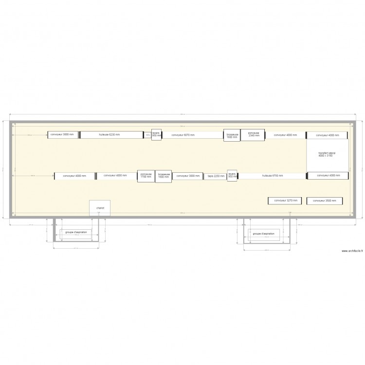 implantation production modifié V3. Plan de 0 pièce et 0 m2