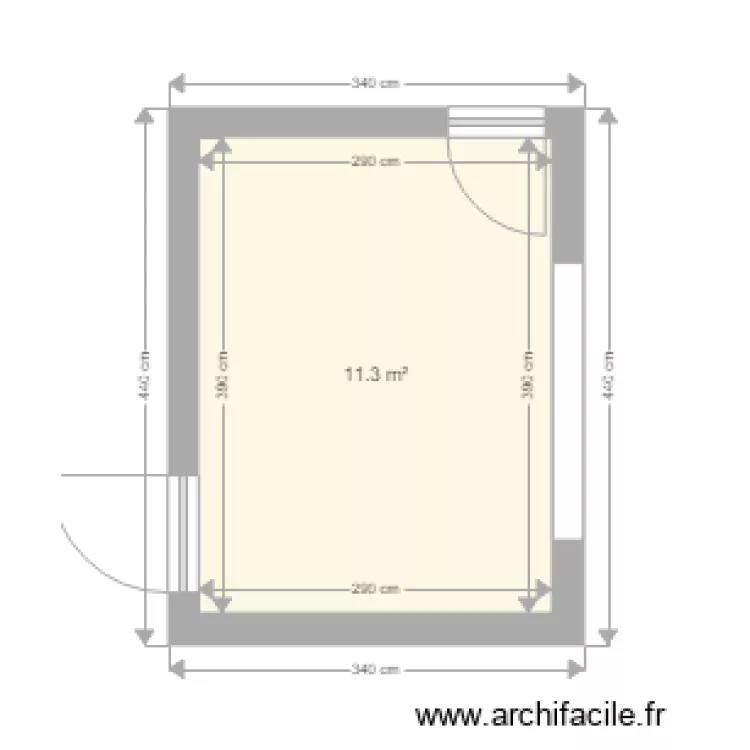 salle a manger . Plan de 