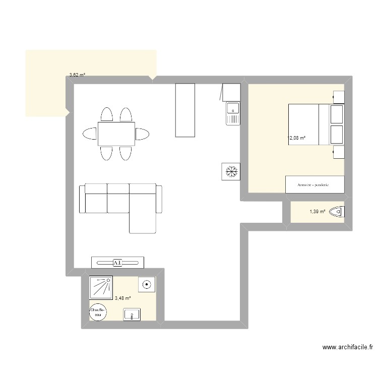appartement marceau. Plan de 0 pièce et 0 m2