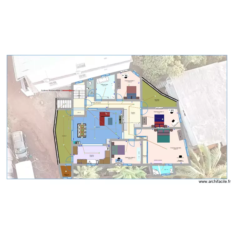 Plan 1 bis Bacar Amina agencement des meubles. Plan de Plan 1 bis Bacar Amina agencement des meubles. Plan de