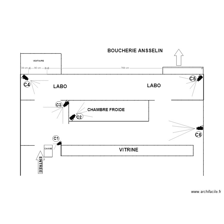 BOUCHERIE ANSSELIN. Plan de 0 pièce et 0 m2