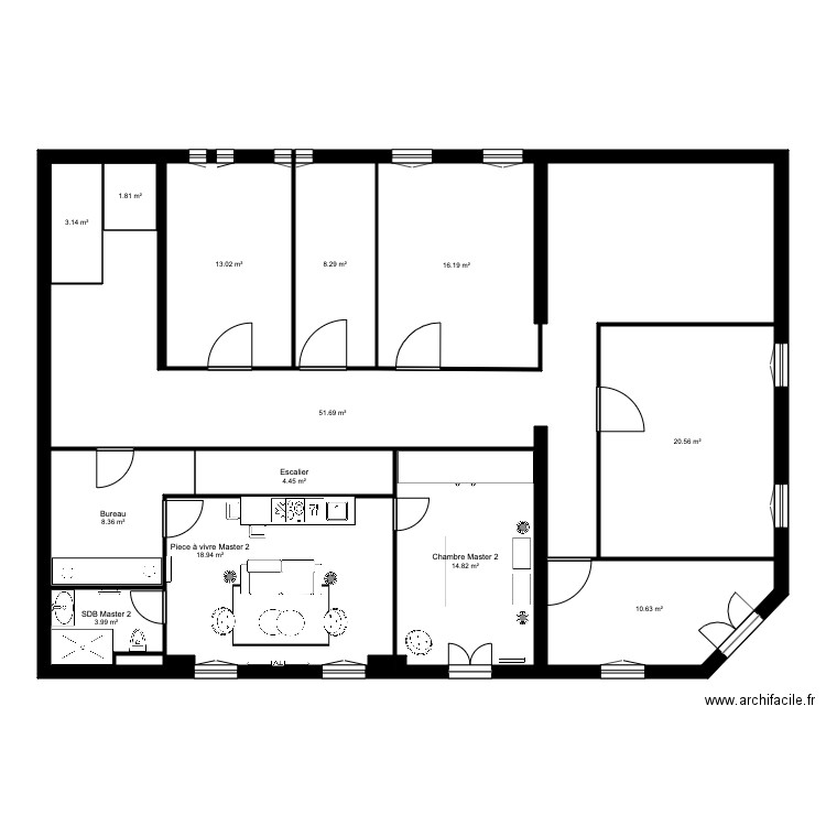 Davies aménagement. Plan de 0 pièce et 0 m2