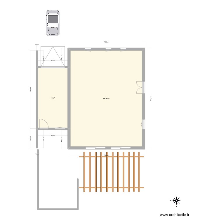 Maison Onnens. Plan de 0 pièce et 0 m2