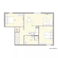 plan Apr&egrave;s travaux F3 Etage Trigu&egrave;res  2