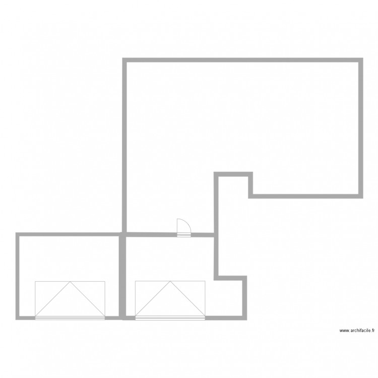 plan maison avec extension garage v1. Plan de 0 pièce et 0 m2