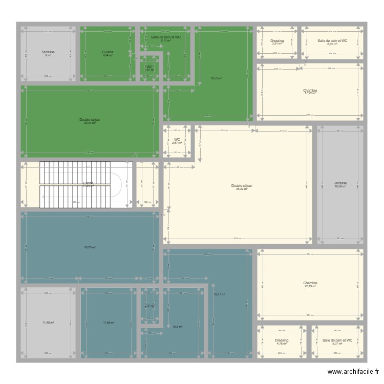 400 m2 Rplus2. Plan de 0 pièce et 0 m2