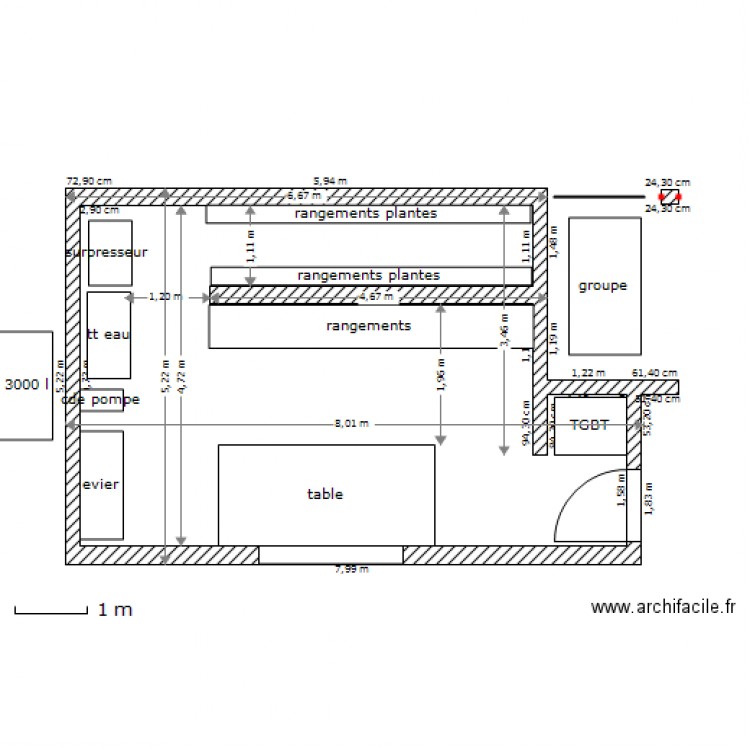 local distribution 2 . Plan de 0 pièce et 0 m2