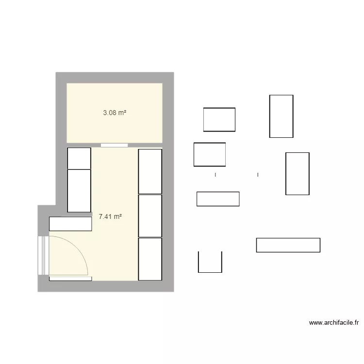 cave buanderie. Plan de 