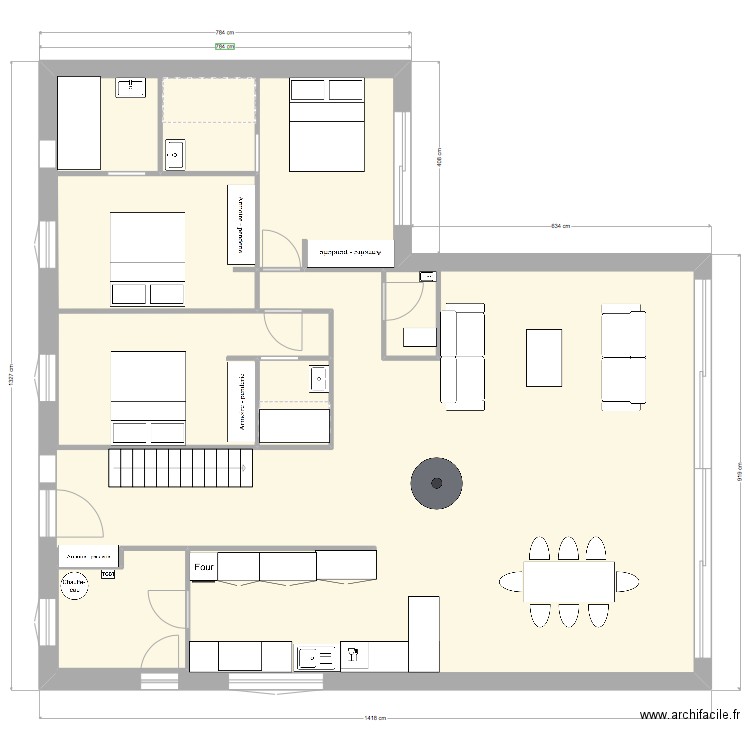 jard5. Plan de 6 pièces et 247 m2