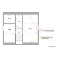 plan maison étage cote sous pente