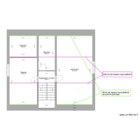 plan maison étage cote sous pente