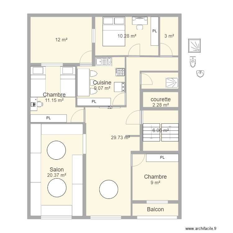 plan maison 2. Plan de 0 pièce et 0 m2