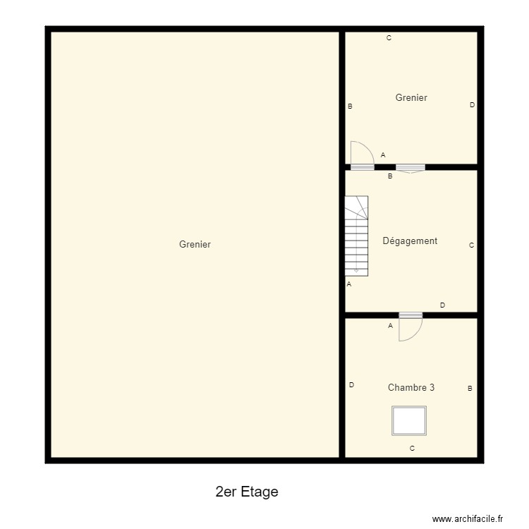Croquis LERCH 2er Etage. Plan de 0 pièce et 0 m2