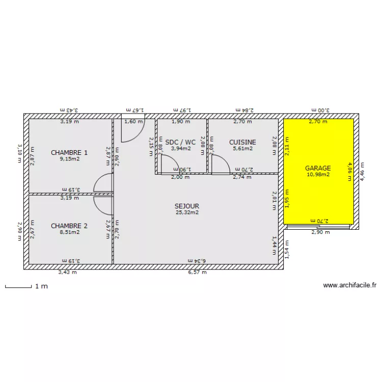 Maison RDC. Plan de Maison RDC. Plan de
