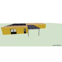 Local rangement avec toit