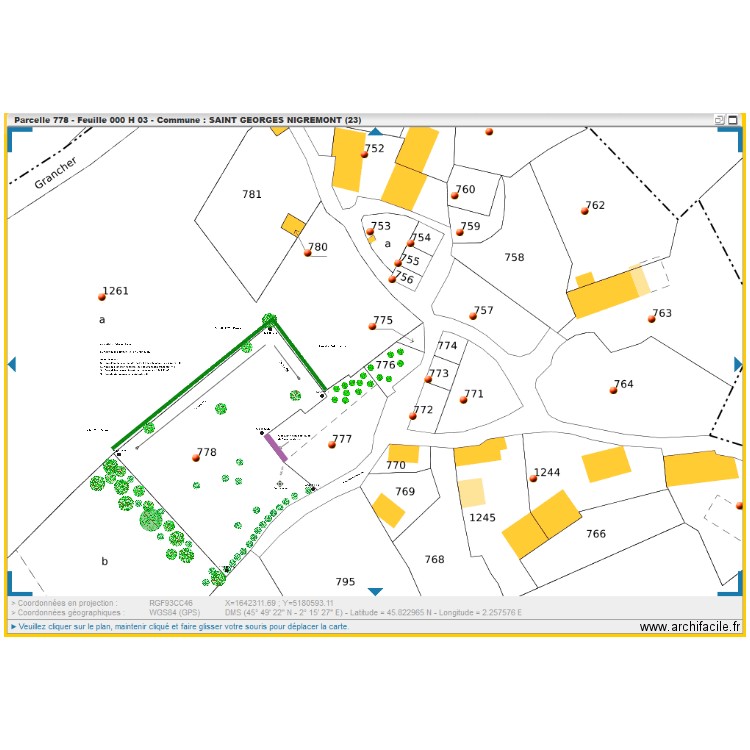 PCMI2-Plan de masse initial. Plan de 0 pièce et 0 m2