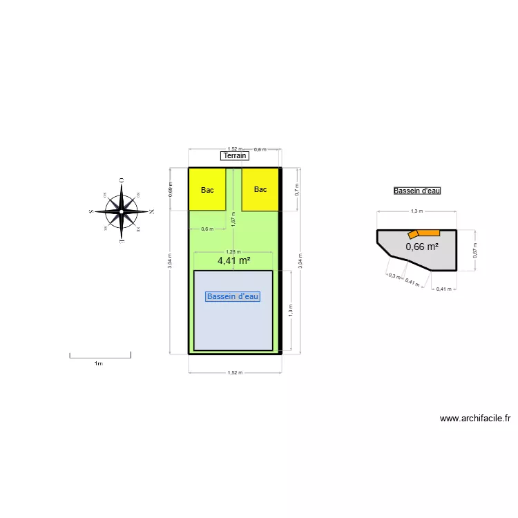 terrain pour tortue. Plan de 