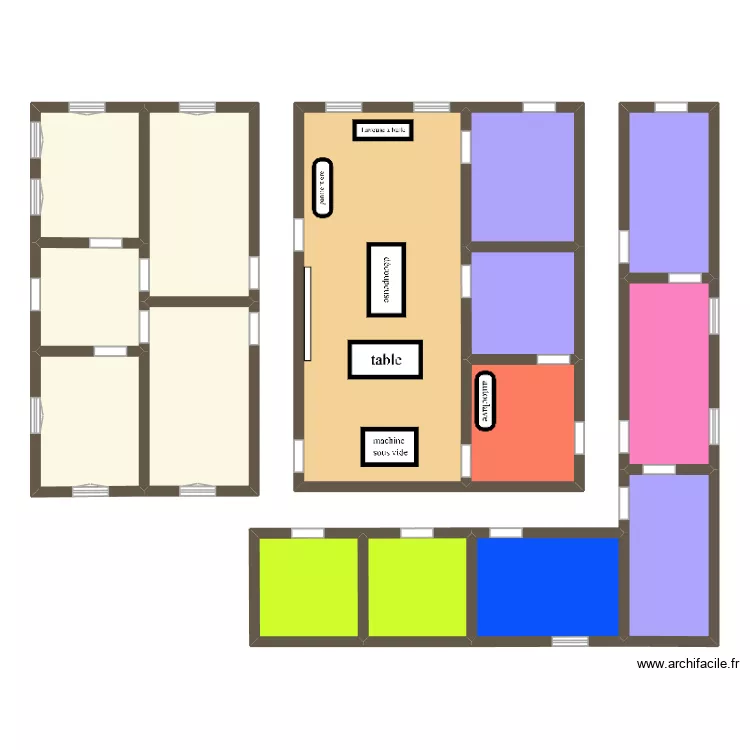 LABORATOIRE. Plan de 15  et 191 m²